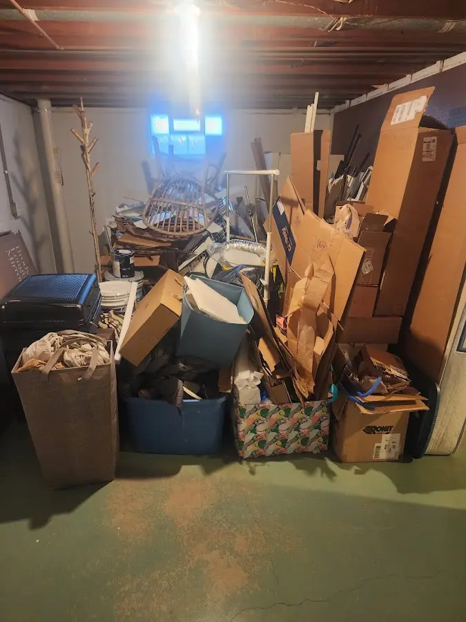 Roll-off dumpster container at job site for Roll Off Dumpster Rental in Smith